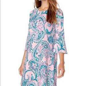 Lilly Pulitzer Ophelia Paisley swing dress M EUC